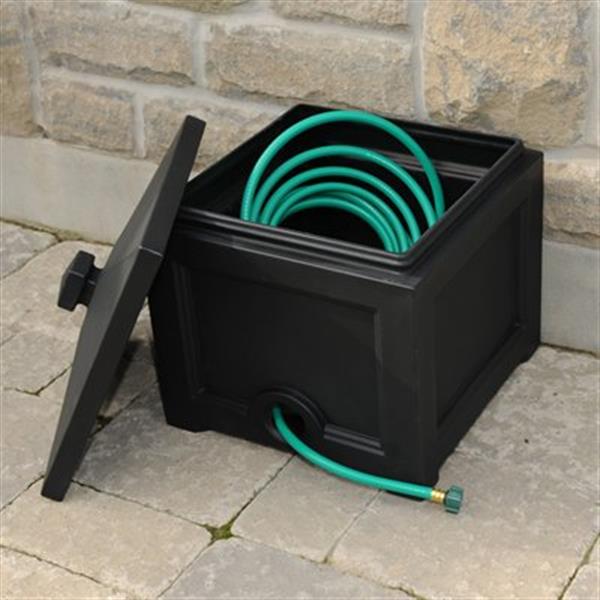 Mayne Fairfield Garden Hose Bin - Black