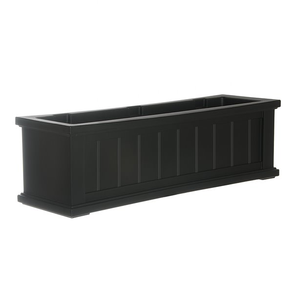 Mayne Cape Cod 3-ft Black Window Box