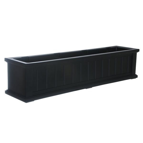 Mayne Cape Cod 4-ft Black Window Box