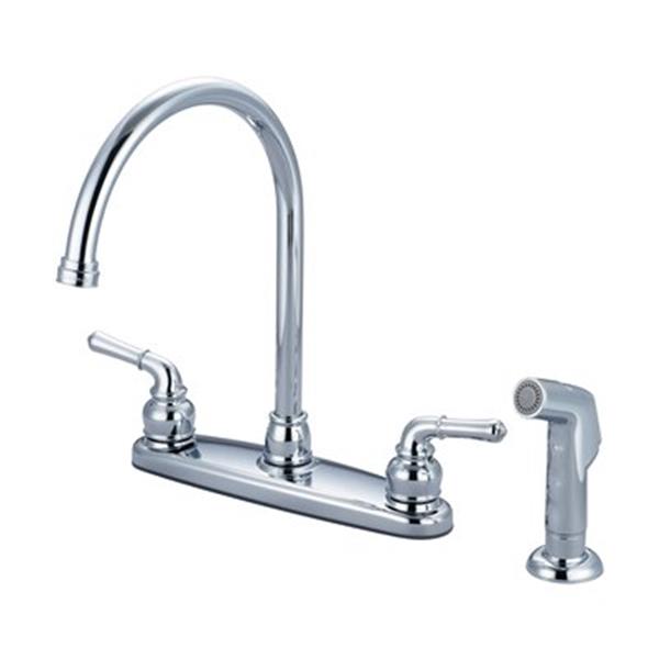 Olympia Faucets ACCENT Chrome Kitchen Faucet with Side Spray