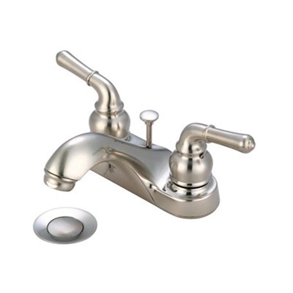 Olympia Faucets 1.75-in Brushed Nickel Bronze Bathroom Sink Faucet