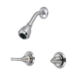 Olympia Faucets Accent PVD Brushed Nickel Two-Handed Shower Set