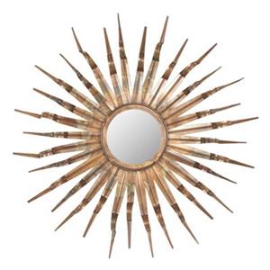 Safavieh 33.1-in Copper Sun Wall Mirror