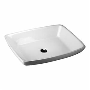 Acri-tec Industries 17.38-in White Counter Top Ceramic Rectangular Vessel Sink