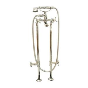 Acri-tec Industries 9-in Chrome Monarch Cross Handle Freestanding Faucet with Stops