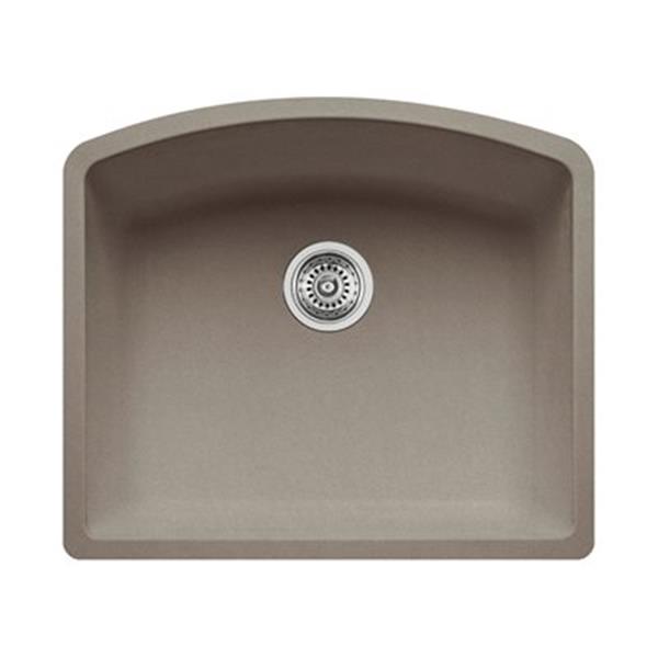 BLANCO Diamond 20 75 In X 24 In Truffle Silgranit Kitchen Sink 401150   330034362 MainImage 001 L 