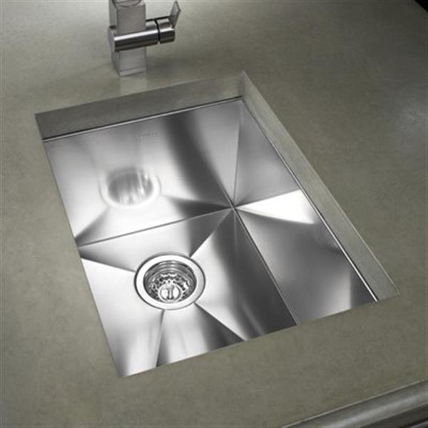 BLANCO Precision 15-in x 18-in Stainless Steel Single Bowl Undermount Sink