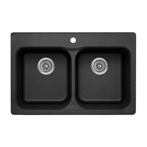 BLANCO Vision Silgranit Drop-in Double Bowl Sink