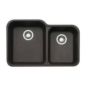 BLANCO Vision Silgranit Cafe 19.75-in x 30.5-in Double Bowl Undermount Sink