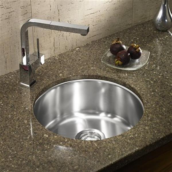 BLANCO Winchester Steel 15-in Round Single Bowl Undermount Sink