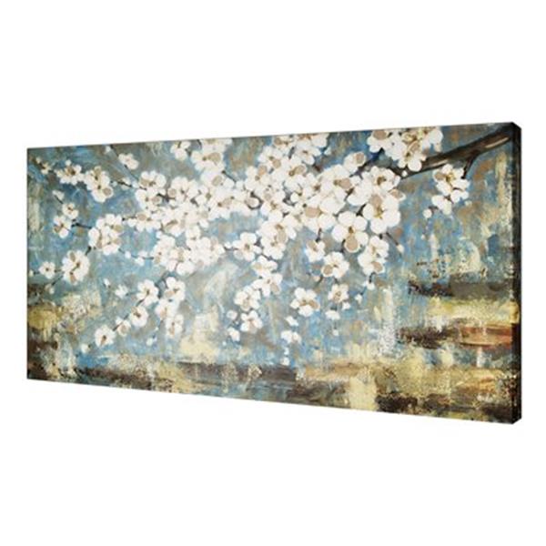 ArtMaison Canada Blue Blossom 30in x 60in Canvas Art IMP4464 RONA