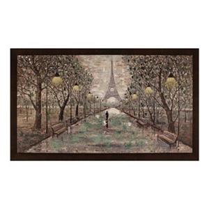 ArtMaison Canada Walk To Eiffel Tower 35.5-in x 59.5-in Framed Art