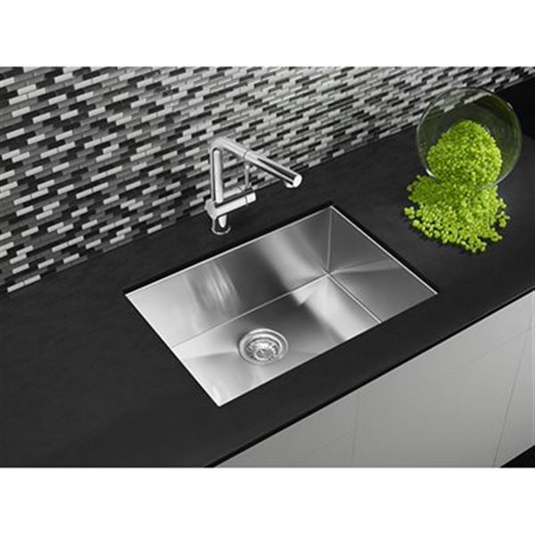 BLANCO Quatrus Steel 18-in x 25-in U Kitchen Sink