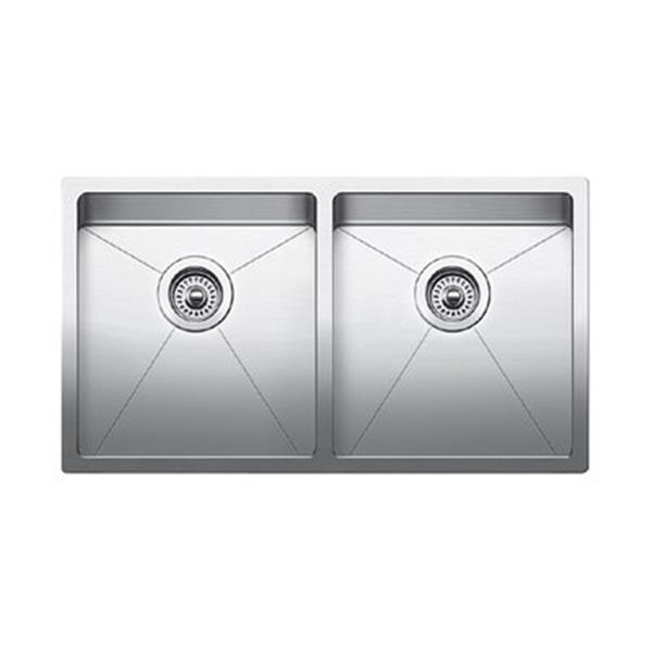 BLANCO Quatrus Steel 18-in x 32-in Kitchen Sink