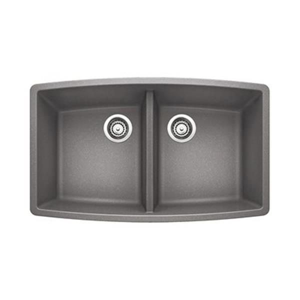 BLANCO Performa Gray 33-in x 48-in Kitchen Sink