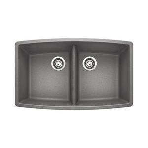 BLANCO Performa Gray 33-in x 48-in Kitchen Sink