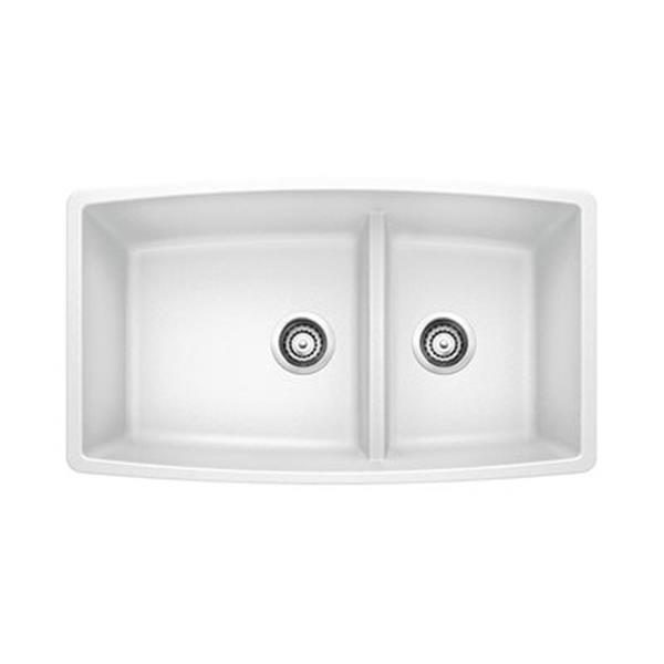 BLANCO White 33-in x 48-in Performa Kitchen Sink