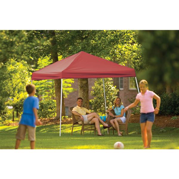 ShelterLogic Pop-Up Canopy HD® Slant Leg - 10-ft x 10-ft - Red