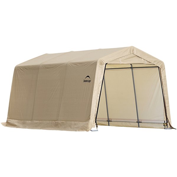 ShelterLogic AutoShelter 10 x 15 ft. Instant Garage in  Brown- tan