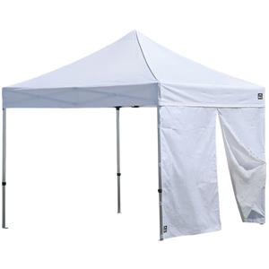 ShelterLogic Wall Panel with Center Zipper for Canopy - 10-ft x 10-ft - White