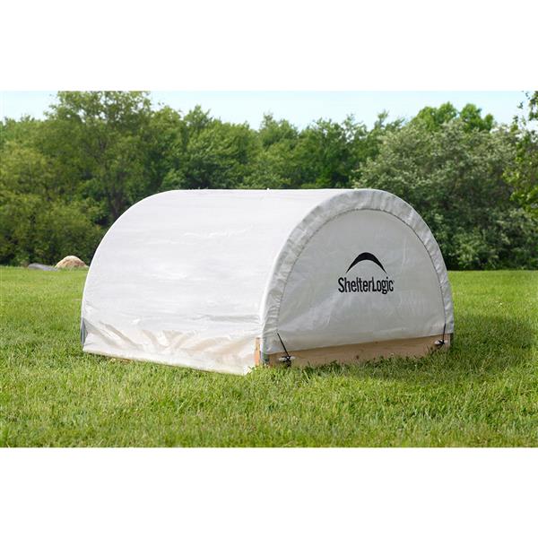 ShelterLogic GrowIT® Raised Round Greenhouse - 4-ft x 4-ft - Grey