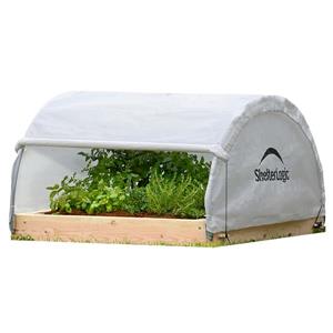 ShelterLogic GrowIT® Raised Round Greenhouse - 4-ft x 4-ft - Grey