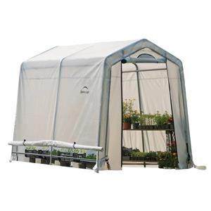 ShelterLogic GrowIT 6.5-ft x 8-ft Translucent White Greenhouse-in-a-box
