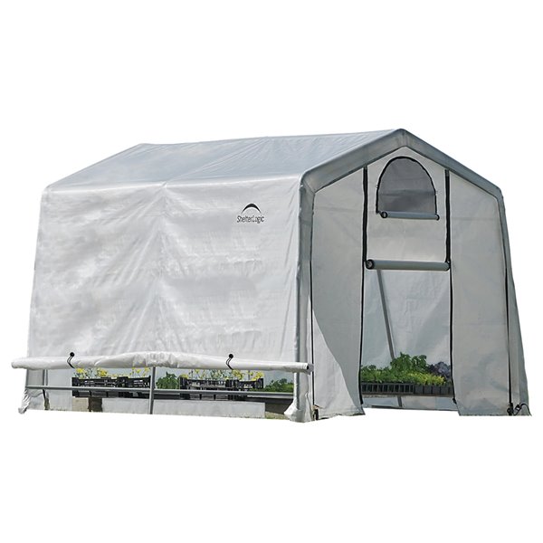 GrowIT Greenhouse-in-a-Box 10x10ft Peak Greenhouse