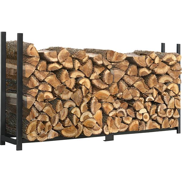 ShelterLogic Ultra Duty Firewood Rack Black 90472 RONA