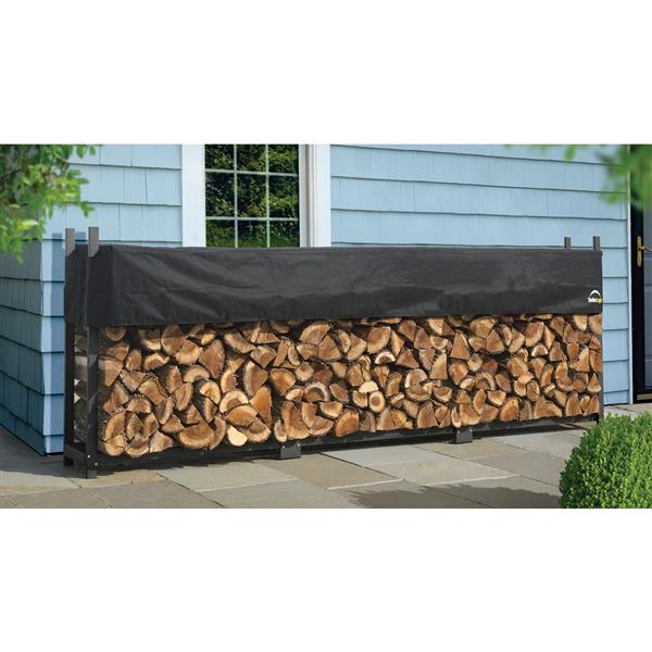 ShelterLogic Ultra Duty Firewood Rack with Cover Black 90476 RONA