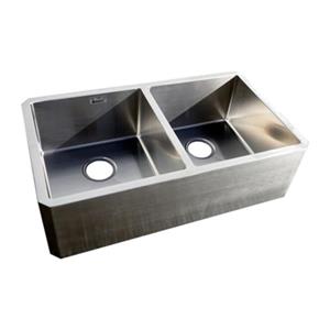 Acri-tec Apron 18-in x 31.50-in Mount Double Basin Kitchen Sink
