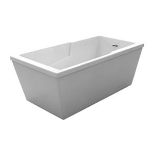 Acri-tec Industries Marlo Opulence 60-in x 32-in White Freestanding Acrylic Bathtub