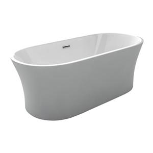Baignoire autoportante en acrylique d'Acri-tec, 67" x 31,5", blanc