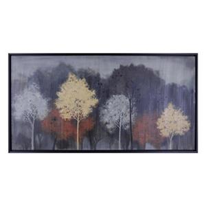 ArtMaison Canada Water Color Trees 26.5-in x 50.5-in Framed Art