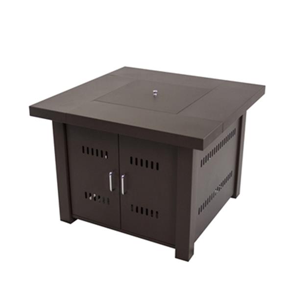 Pleasant Hearth Avalon Square Gas Fire Pit Table OFG900T RONA