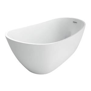 Acri-tec Industries Claude Freestanding Bathtub - 54-in x 31-in - Acrylic - White