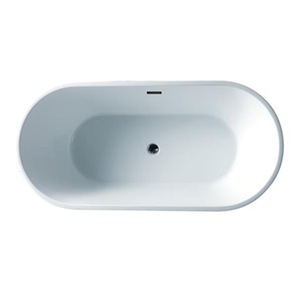 Acri-tec Industries Monaco Freestanding Bathtub- 54-in - White 44457