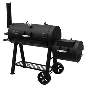 Dyna-Glo Signature Series Heavy Duty Barrel Charcoal Grill with Offset Smoker Grill