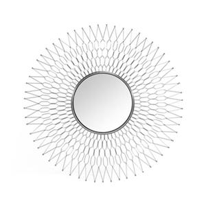 Home Gear 41.6-in Silver Athena Sunburst Wall Mirror