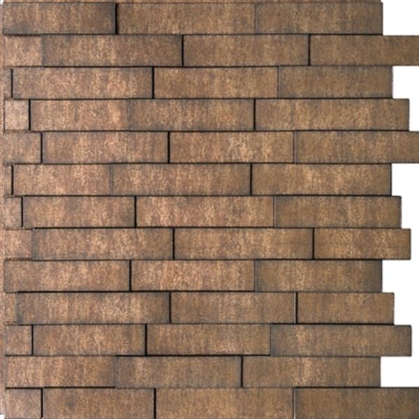 Retro Art Ledge Stone Gold Thread Piano Steps 3D Wall Panels RONA