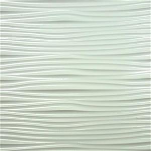 Retro Art Wilderness Waves White Backsplash Tiles Wall Paneling