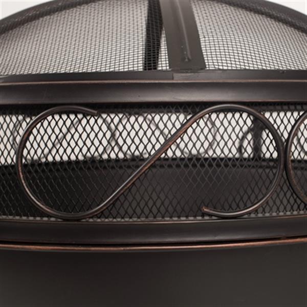 Pleasant Hearth Bellora Bronze Round Fire Pit