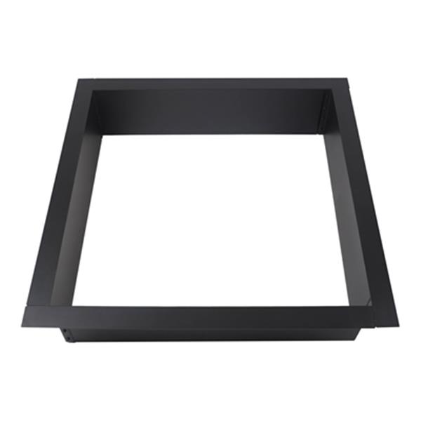 Pleasant Hearth 41.5-in Black Solid Steel Square Fire Ring