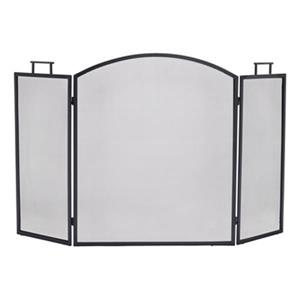 Pleasant Hearth 52-in x 31-in Black Classic Fireplace Screen