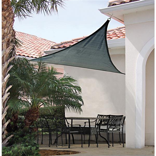 ShelterLogic 16 x 16-ft Heavyweight Triangle Shade Sail - Sea Blue