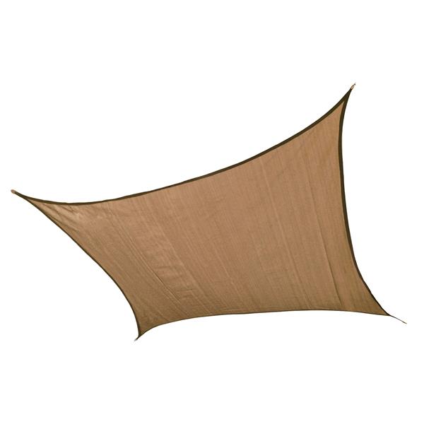 ShelterLogic 16 x 16-ft Heavyweight 90% UV Block Square Shade Sail - Sand