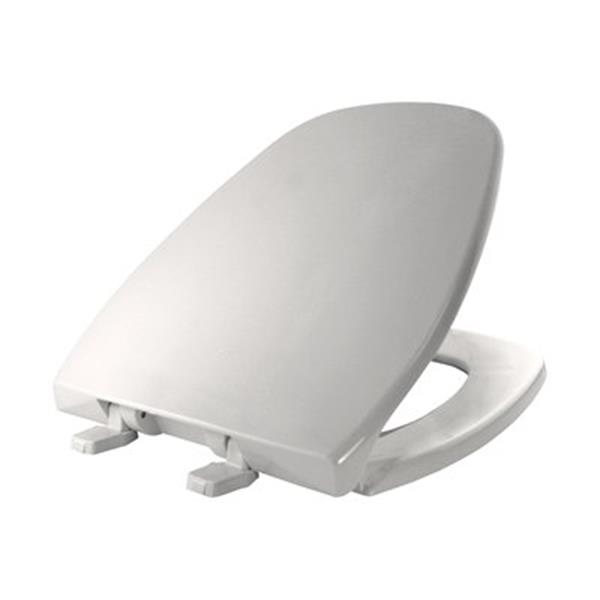 Bemis Emblem Round White Plastic Toilet Seat