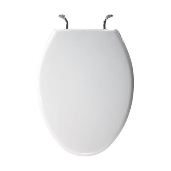 Bemis Elongated White Plastic Toilet Seat RONA