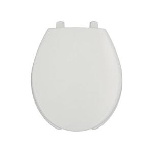 Bemis Open Front Round White Plastic Toilet Seat