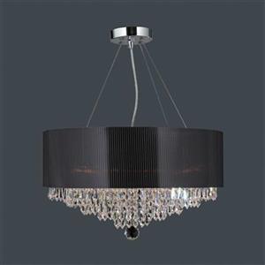 Worldwide Lighting Gatsby 8-Light Polished Chrome Large Pendant Light